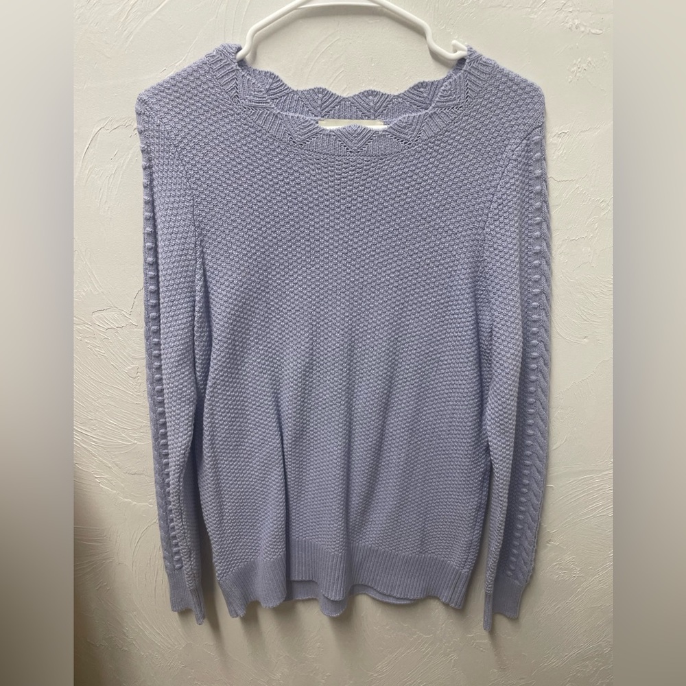 Loft Purple Knit Sweater